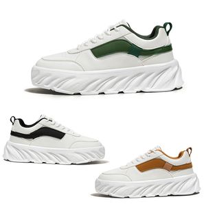 Herren-Freizeitschuhe, bequem, zum Schnüren, verschleißfest, runde Zehenpartie, Grün, Schwarz, Gelb, Herren-Sneaker, Freizeitschuhe