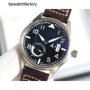 Iwcity Menwatch Watch Męskie Marka Osiemnaście zegarków Wysokiej jakości Auto Mechanical Uhren Super Luminous Data Watchmen skórzany pasek Montre Pilot Luxe E3Y9