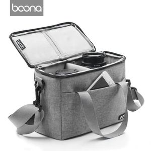 accessori Boona Zaino per fotocamera Custodia per obiettivo Borsa per fotografia Borsa per fotocamera DSLR Borsa a tracolla impermeabile Zaino per Canon Nikon Fuji Sony