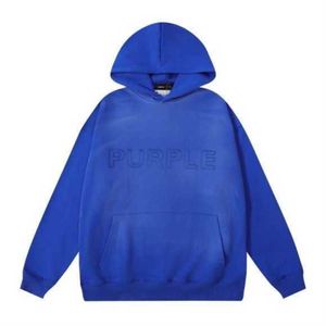 Lila varumärke hoody designer hoodies kvinnor män lila-varumärke mode lös streetwear tröjor toppar klädhög gata huvtröja 2024 våren rxc2