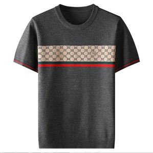 Designer T Shirt Mens Casual T-shirt Monogrammed Short Crew Neck Top Short Sleeve Black and White Pullover