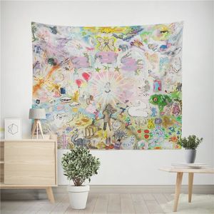 Aertemisi 333 Bladee Tapestry Wall Hange Bedroom Living Room Decor Decor College Dorm Party Backdrop Home Decoration 240115