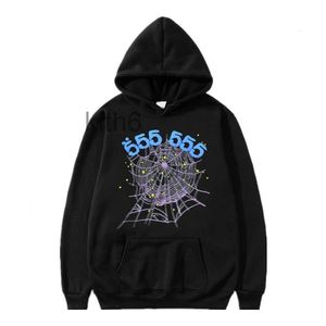 Mens Hoodie Sp5der Young Thug 555555 Men Women Hoodie High Quality Foam Print Spider Web Graphic Pink Sweatshirts Y2k Pullovers S-2xl