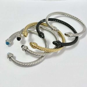 David Yurma Bracelet Desginer David Yuman x David XX Frasnable and Popular 5mm Bracelet Twisted Twisted Proffe Handpiece Jewelry Hip Hop