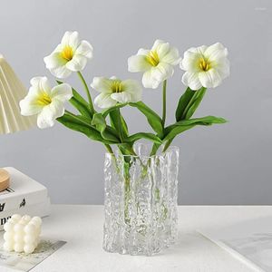 Декоративные цветы, искусственные тюльпаны, гирлянды, украшения с искусственными тюльпанами, искусственный шелковый цветок в скандинавском стиле для свадебной комнаты