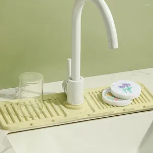 Rubinetti della cucina Tappetino drenante per rubinetto in silicone Lavello Paraspruzzi Tappetino protettivo per controsoffitto del bagno Tappetino flessibile a prova di asciugatura