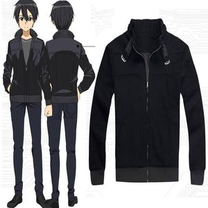 Charakteryjna postać COS Miecz Online Kirito Wysokiej jakości anime Cosplay Costplay Coat Black Halloween200o