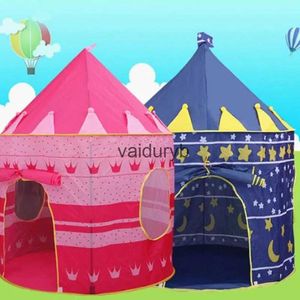 Barracas de brinquedo infantil criança dobrável tendas portátil castelo crianças rosa azul jogar casa camping brinquedos aniversário natal presentes ao ar livre quarto decorvaiduryb