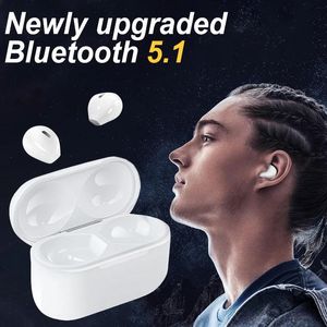 Auricolari Cuffie Bluetooth invisibili senza fili Mini SemiInEar No Pain Micro Auricolari mono/twin Riduzione del rumore Cuffie da gioco sportive