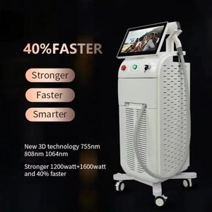 2024 Newest high power diode laser 808nm ice platinum titanium 3 wavelength diode laser hair removal lifetime warranty machine