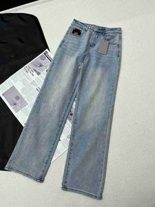 المرأة جينز مصممة الجينز سراويل العلامة التجارية للسيدات أزياء جان جوجغر سراوندز عالية الجودة سراويل واسعة الساق