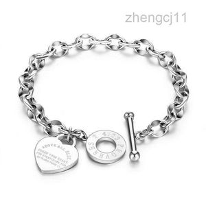Charme pulseiras em forma de coração pulseira provérbios pingente para mulheres presente metal marca designpulseiras moda feminina jóias de ouro presentes q0603 6w75