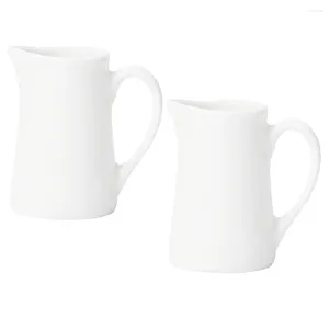 Zestawy naczyń obiadowych 2PCS Kuchnia Świeżarka z uchwytem Milk Jug Kawy Sos Plegers