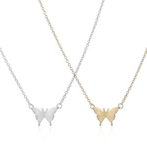 Everfast 10pc Lot New Arrival Gold Necklace Cute Butterfly Pendant Insect Necklaces for Women Simple Animal Women Long Necklace EF270P