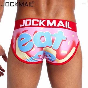 Underpants JOCKMAIL Sexy Men Underwear Breathable Mens Briefs Print Comfortable Gay Cueca Male Panties Shorts