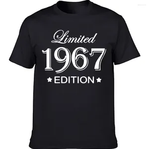 Erkekler Tişörtleri Komik Yaz Tarzı Sınırlı Sarda 1967 Erkek Doğum Günü Kısa Kol O boyun pamuklu adam T-Shirt Tops Tee Made