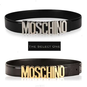 HQ24 Classic Woman Mens Mosch bredd 25 cm Ino Belt Moschinos Lady Mirror Quality Luxurys 10a Designer Belts Womens Man Gift Black White äkta läderspänne 6ew Q7SG