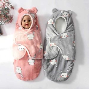 Blankets Baby Sleeping Bag Borns Sleepsacks Blanket for Autumn Winter Outside Sleep Anti-startle Swaddle Wrap Cute