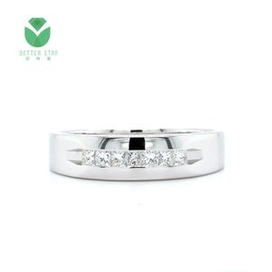 Betterstar Fine Jewelry Paving Diamond Engagement Au750 9K 10K 14K White Gold CVD IGI GIA Lab Grown Diamonds Ring Band