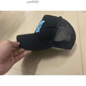 AMIRI Вы AM Mesh Male Punk Hop Femelle Imiri Caps Designer Hip Lexurie Visor Lettre Male Broderie Cross Bend Baseball Wave Hats 23SS Amirlies Amiiri Ami V08E