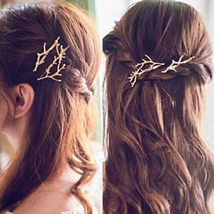 Headbands Fashion Woman Hair Accessories Alloy Side Clamping Clip Branches Antlers Hair Clip Personality Princess Jewelry Hairpin Holder