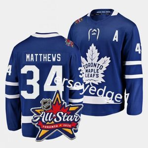 Vendita calda Auston Matthews Mitchell Marner 2024 All-Star Jersey Maple Leafs Ryan O'Reilly Morgan Rielly Wayne Simmonds Kyle Clifford John Tavares Nylan online