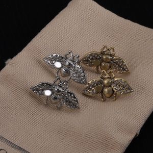 Designer-Ohrringe aus 18 Karat Gold, Ohrstecker, Diamant-Bienenschmuck, Damenmode mit Bienen-Ohrsteckern