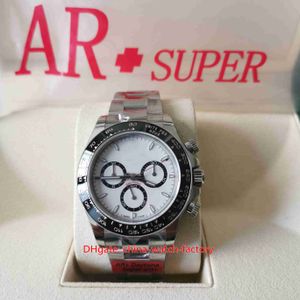 AR Super Factory CAL.4131 Movimento Orologio da uomo 40 mm x 12,2 mm Cosmograph 126500 Panda Cronografo Cronometro Ceramica Meccanico Automatico Orologi da polso da uomo