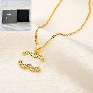 Gold Plated Luxury Chain Necklace Women Charm Boutique Necklace New Love Gift Jewelry Hot Brand Designer Pendant Necklace With Box Birthday Wedding Long Chain
