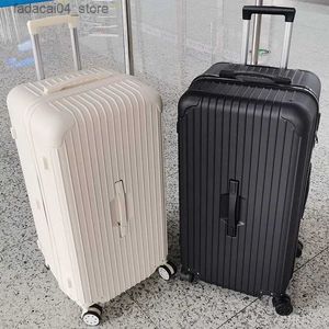 Suitcases Candy w wózku wózka wózka TRUK 28 28 32 -calowa walizka podróżna duży wózek torba bagażowa z kołem Q240115