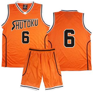 Anime Kuroko Basuke Sepet Yok Cosplay Costume Shutoku Okulu Üniformaları Midorima Shintaro Men Jersey Sports Giyim T-Shirt Şort