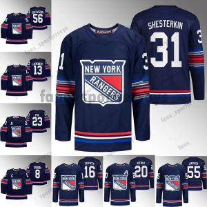 Benutzerdefiniertes Hockey-Trikot für Männer und Frauen, junge New York „Rangers“ 23 Adam Fox Navy Third Jersey 93 Mika Zibanejad 10 Artemi Panarin 31 Igor Shesterkin 79 K'Andre Miller