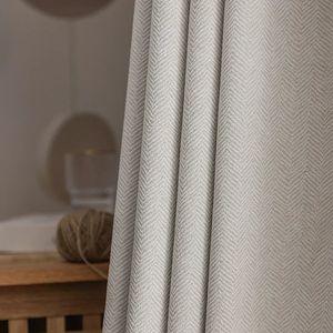 2024 Thickened French Light Luxury Cream Curtain Cloth Solid Color Bedroom Living Room Full Blackout Sunscreen Cotton Linen 240115