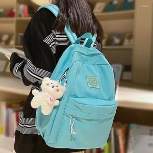 Borse da scuola Moda femminile Zaino Kawaii impermeabile Borsa per laptop da donna alla moda College Cool Lady Studente Ragazza carina da viaggio