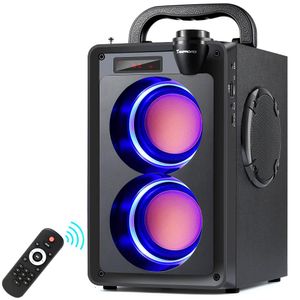 Högtalare Toproad 20W Bluetooth -högtalare Portable Wireless Stereo Bass Subwoofer Big Party Speakers Column Support FM Radio Remote Control