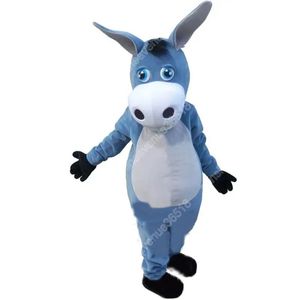 Tamanho do adulto mais novo mascote de burro Costume de desenho animado personagem carnaval unissex halloween carnaval adultos festa de aniversário