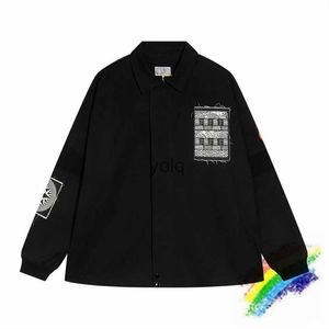 Jaquetas masculinas Vintage Patch Fringed Borda Jaet Homens Mulheres Top Quality CAV EMPT Overcoat Coatyolq