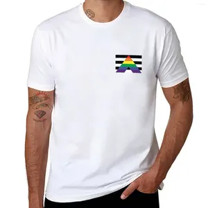 Herrpolos ficka rak allierad stolthet flagga t-shirt sommarstopp kort ärm tee blus herr höga t skjortor