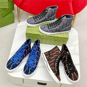 Tennis 1977 broderad duk casual skor Luxurys designers Womens Shoe Italy Ace Rubber Sole Vintage High Low Top Men Women Sneakers Storlek 35-45