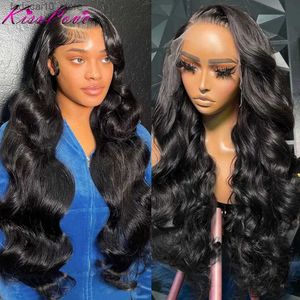 Syntetiska peruker Body Wave 13x4/13x6 HD Spets Front Human Hair Wigs Wear Go Glueless Wig Pre Plucked 5x5 HD Spets Closure Wig 360 Spets Frontal Wigs Q240115