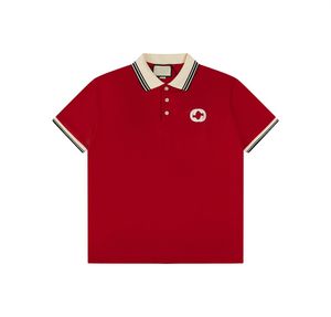 Yeni Moda Londra İngiltere Polos Gömlekler Erkek Tasarımcıları Polo Gömlek Yüksek Sokak Nakış Baskı Tişörtleri Erkekler Yaz Pamuk Günlük Tişörtler #28
