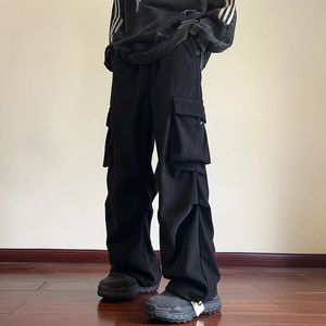 ファッションメンズカーゴパンツマルチポケットヒップホップハーレムパンツコーデュロイジョガーズボン男性女性カジュアルスウェットパンツストリートウェア240115