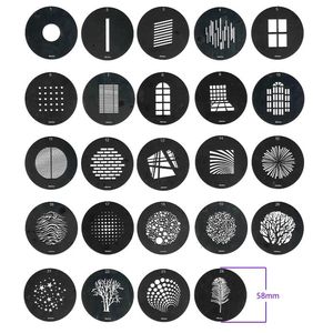 Tillbehör Snoots Optical Condenser Graphic 58mm DIY Effect Film Shadow Mall Modeling Kits For Godox Flash LED Video Light Speedlight