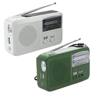 Radyo A0KB El İşletilen Acil Radyo Güneşi 500mAh Pil Partılı FM/AM Radyo Telefon Şarj Cihazı LED El Feneri İşlevi