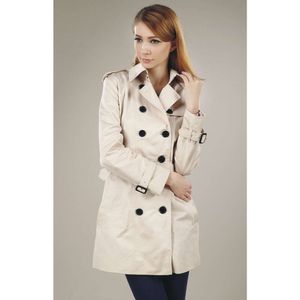 "Stylish and Timeless Women's Trench Coat - Classic Double Breasted Belted Design, Perfect for Fashion-Forward Ladies - Available in Sizes S-XXL"