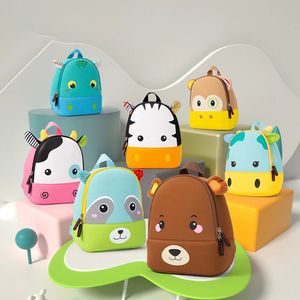 Moda crianças sacos de escola 3d biomimético animal crianças mochila jardim de infância meninos e meninas mini saco de livro 240115