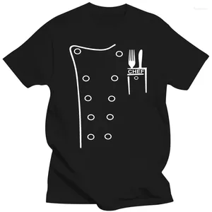 Męskie topy czołgowe moda mężczyźni t-shirt strój szef kuchni zabawne gotowanie szefów kuchni mundury urodzinowe prezent fantazyjna sukienka uliczna gra graficzna