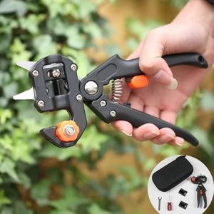 Grafting Pruner Scissor Garden Tool Set Branch Cutter Secateur Pruning Plant Fruit Tree Scissor Chopper Vaccination Pruning Tool 240115