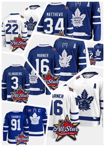 Nuova maglia Toronto 2024 All-Star Auston Matthews Mitch Marner John Tavares William Nylander Ryan Reaves Matt Murray Morgan Rielly John Klingberg