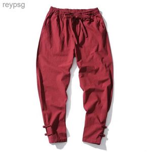 Men's Pants Men's Chinese casual pants sports fashion pants calf pencil pants closed-loop Harlan pants Korean version YQ240115